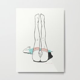 Legs in the air, if you don’t really care. Metal Print | Digital, Underwear, Babe, Sexypose, Digitaldrawing, Kinky, Drawing, Suicidegirl, Sexy, Erotic 