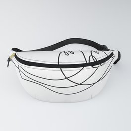 Bird Flying Continuous Line Fanny Pack
