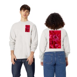 Deep Red Long Sleeve T Shirt | Color, Digital, Dahlia, Floral, Christianeschulze, Photo, Nature, Reddahlia, Flower 
