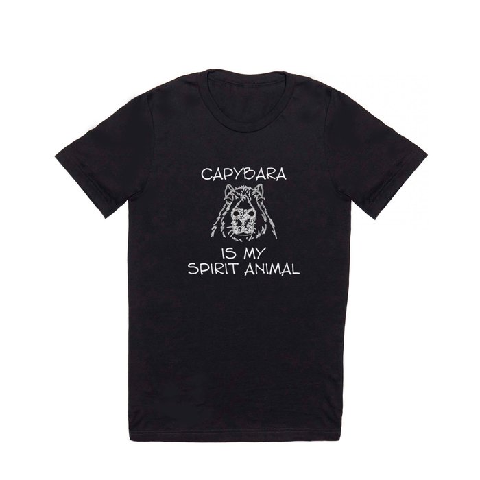 Capybara Is My Spirit Animal T Shirt by Niks Shop | Society6