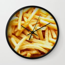 French fries pattern  Wall Clock | Photo, Fries, Cute, Fastfood, French, Foodie, Foodpattern, Doodle, Food, Colorful 