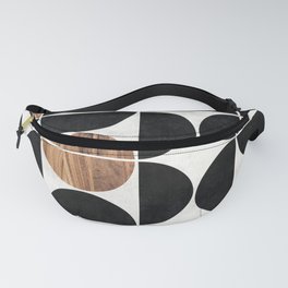 Mid-Century Modern Pattern No.1 - Concrete and Wood Fanny Pack