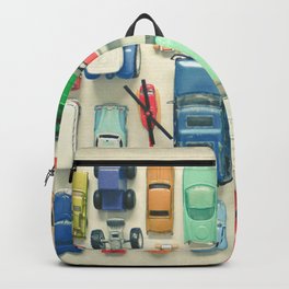 Free Parking Backpack | Colourful, Curated, Retro, Boysart, Vehicles, Vintage, Color, Photo, Children, Kids 