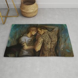 Unguibus et rostro Rug | Digital, Adamparrish, Lgbt, Pynch, Ronanlynch, Illustration, Painting, Theravencycle 
