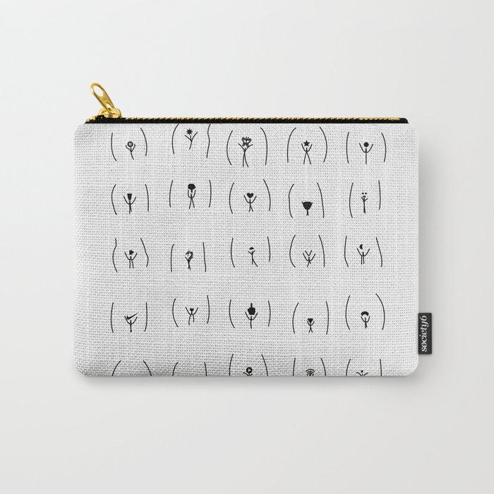pubic hair style Art - Feminist Art Carry-All Pouch by GraphicWorldGifts |  Society6
