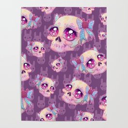 Cutie Skull Poster
