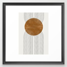 Abstract Flow Framed Art Print | Digital, Minimalist, Geometric, Arch, Trendy, Watercolor, Rainbow, Space, Woodblock, Curated 