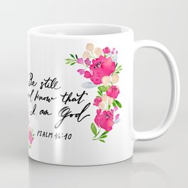 Min Hwang Be Still & Know Florals Coffee Mug