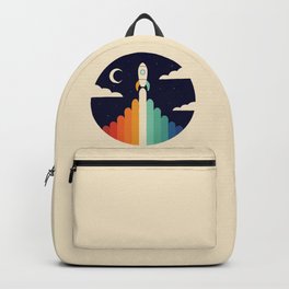 Up Backpack | Awesome, Sky, Dreams, Cool, Smile, Rocket, Curated, Graphicdesign, Cute, Vector 