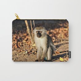 Cute Vervet Monkey in the Wilde Carry-All Pouch | Nature, Wildlife, African, Animal, Single, Savanna, Primates, Monkeyportrait, Wild, Woodland 