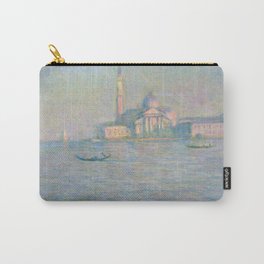 Venice - Monet Claude Carry-All Pouch | Town, Renaissance, European, Vacation, Outside, Mediterranean, Monastery, Romantic, Cloudy, Front 
