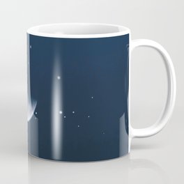 Falling moon Coffee Mug | Magic, Stars, Clouds, Modern, Graphicdesign, Lunar, Love, Photo, Celestial, Crescent 