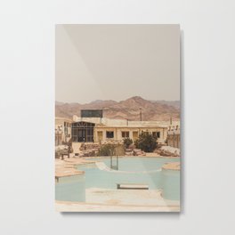 Abandoned Resort Metal Print | Hotel, Western, Modernwestern, Abandoned, Abandonedplaces, Desert, Hotelresort, Photo, Color, Emiliantsubaki 