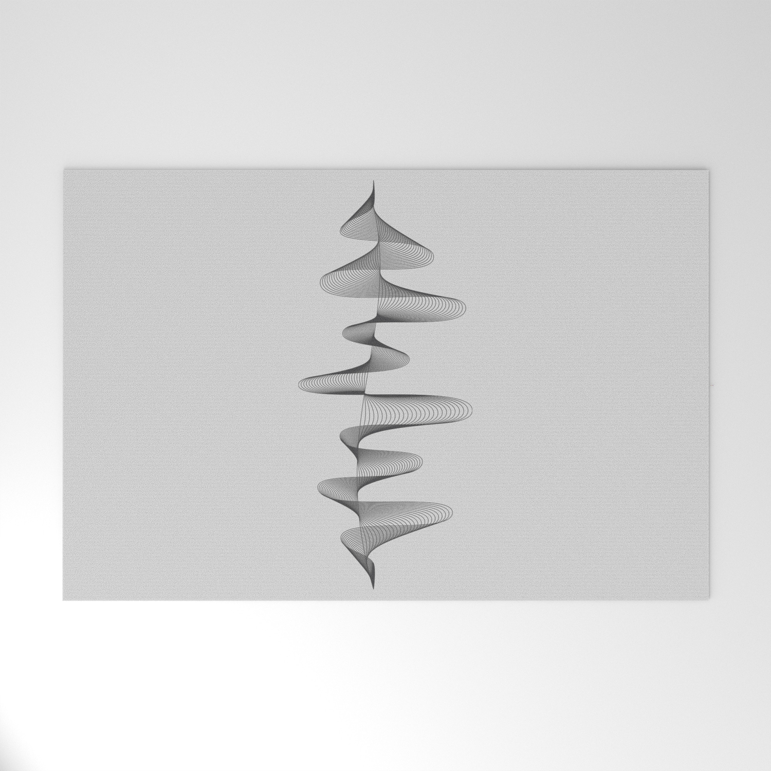Abstract 80s Soundwave Art Music Audio Black And White Musical