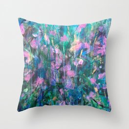 "FAIRY DREAMS" Original Painting by Cyd Rust Throw Pillow