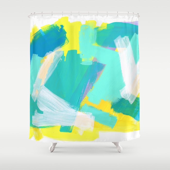 Be Kind Be Ok Mint Modern Mint Abstract Painting Pastel Colors