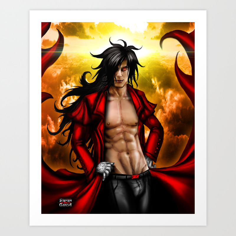 Wallpaper Alucard Hellsing Art Print By Stevenhgarcia Society6 Free