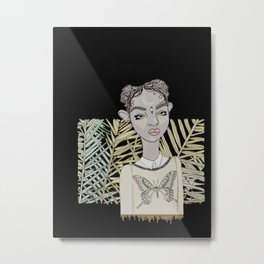 Butterfly Lies Metal Print | Illustration, Digital, Pop Surrealism, People 