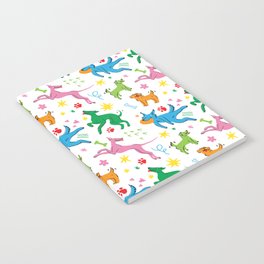 Colorful Retro Dogs Notebook