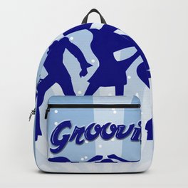 Groovin' Backpack | Frankiecat, Bellbottoms, Afro, Retro, Groovin, 70S, Partying, Graphicdesign, 70Sdancing, Digital 