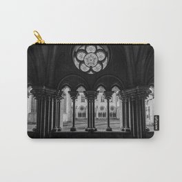 Monastery #1 Black & White Carry-All Pouch | Darkembrace, Castle, Blackandwhite, Gotique, Gothiccastle, Gotico, Photo, Monastery, Dark, Gothicmonastery 