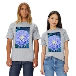 Pastel blue garden Chrysanthemum T Shirt