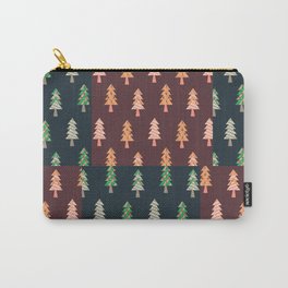 Xmas Tree Asymmetric Pattern Carry-All Pouch | Digital, Graphicdesign, Patternchristmas, Patterntree, Xmasdecoration, Christmaswrapping, Pattern, Illustration, Concept, Xmastree 