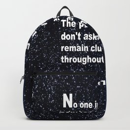 Neil deGrasse Tyson's quote Backpack