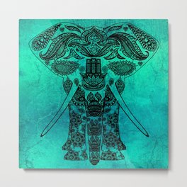 Decorated Indian Elephant Asian Elephant Art Metal Print | Elephantart, Indianstylesrt, Indian, Asiantapestry, Decorative, Asianwalldecor, Asianelephantart, Blanket, Elephanttapestry, Duvetcover 