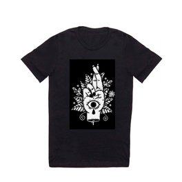 All Seeing Eye T-shirt | Occult, Stars, Design, Flower, Grunge, Magic, Curated, Dream, Palm, Black And White 