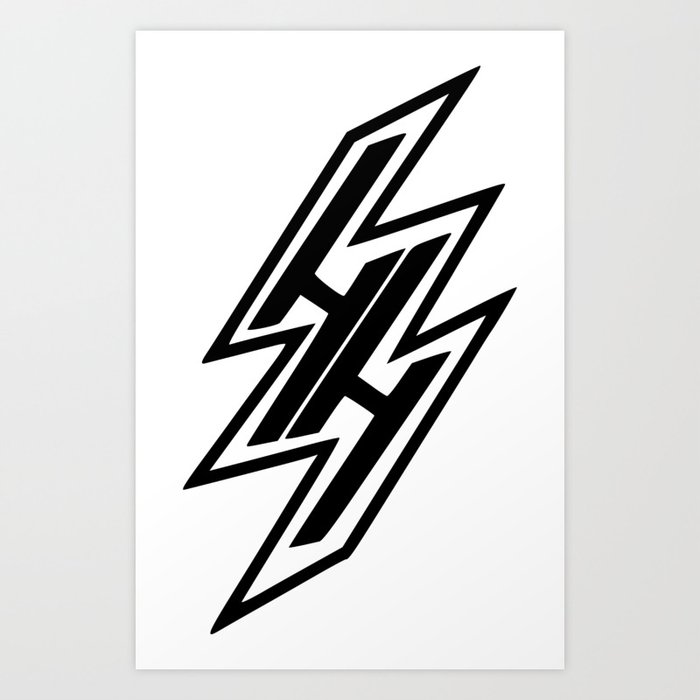 Hentai Haven Logo Black Art Print By Centari0217 Society6