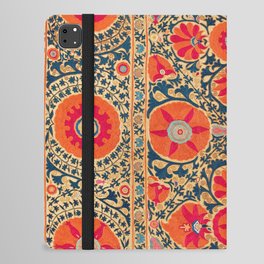 Kermina Suzani Uzbekistan Print iPad Folio Case | Colorful, Curated, Beautiful, Ethnic, Oriental, Vintage, Uzbekistan, Persian, Retro, Kermina 