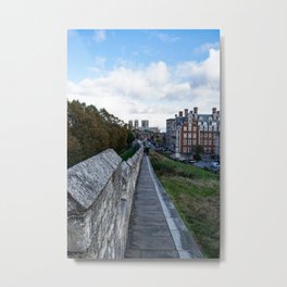 A walk along the wall Metal Print | Color, Old, England, Photo, Romanwalls, Stonework, Yorkshire, Digital, Stonepaving, Defences 