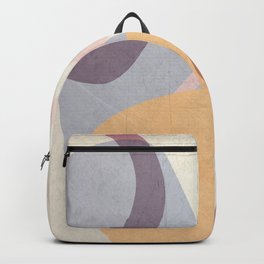 Unchained   Backpack | Forms, Abstractart, Abstract, Orange, Pink, Purple, Contemporary, Shapes, Modern, Painting 