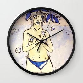 Bubble Space Wall Clock | People, Painting, Comic, Nature 