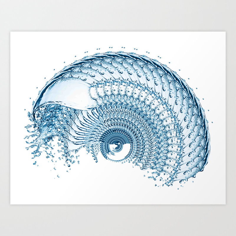 Techno Spiral Splash Alien Xenomorph Art Print By Domsabasti Society6