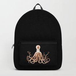 Octopus sea nautical beach coastal Backpack | Nautical, Fish, Sea, Painting, Ocean, Illustration, Ink, Beach, Digital, Coastal 
