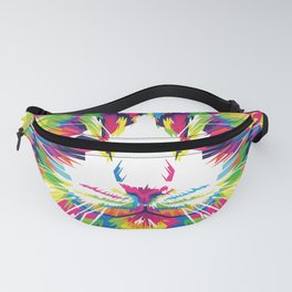 colorful cat face | multicolor cats Fanny Pack