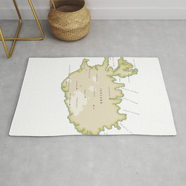 Vintage map of Iceland Rug | Travelposter, Classicmap, Reykjavikmap, Old, Maps, Cartoonmap, Island, Cartography, Retro, Reykjavik 