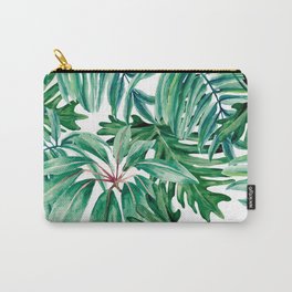 Tropical jungle Carry-All Pouch | Summer, Nature, Jungle, Botanical, Plant, Pattern, Green, Vector, Garden, Palmtree 
