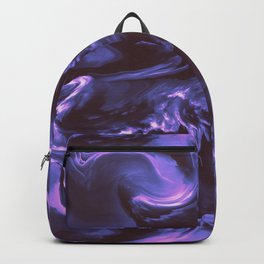 Vaporous Abyss Backpack | Waves, Ink, Graphic, Sea, Water, Painting, Violet, Colorful, Graphicdesign, Digital 