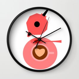 Coffee break Wall Clock | Redpink, Coffeemachine, Industrialdesign, Coffeemug, Pop Art, Graphicdesign, Pattern, Comic, Concept, Coffeeshop 