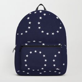 13 Stars Patriotic Circle Backpack | Thirteen, Stars, White, Continental, Proud, Graphicdesign, Blue, Colonial, Round, Circle 