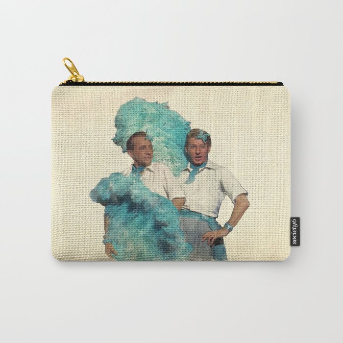 Reprise (Sisters) Carry-All Pouch | Painting, Digital, Watercolor, White-christmas, Bing-crosby, Danny-kaye, Old-hollywood, Classic, Movies, Classic-film