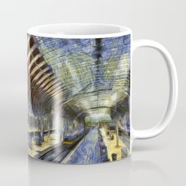 Paddington Railway Station Art Coffee Mug | Vangoghlondon, Paddington, Stationart, Vincentvangogh, London, Impressionist, Londonrailway, Londonart, Trains, Gwr 