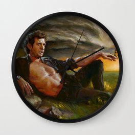 Ian Malcolm: From Chaos Wall Clock | Oil, Jeff, Jurassicpark, Art, Shirtless, Illustration, Painting, Pin Up, Culture, Pinup 
