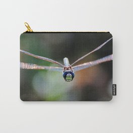 Dragonfly Up Close and Personal (shirt) Carry-All Pouch | Digital, Dragonflycloseup, Photo, Dragonflyhovering, Dragonfly, Color 