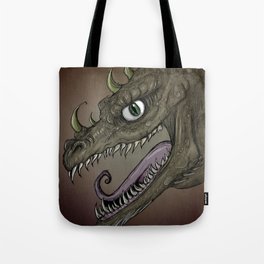 Brown dragon illustration Tote Bag