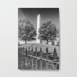 BOSTON Bunker Hill Monument | Monochrome Metal Print | Photo, Cityscape, Black And White, Usa, City, Bunkerhill, Monochrome, Bunkerhillmonument, Boston, Historical 
