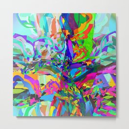 Twister Metal Print | Green, Colorful, Swirl, Nature, Tornados, Glitchy, Power, Painting, Glitch, Powerful 